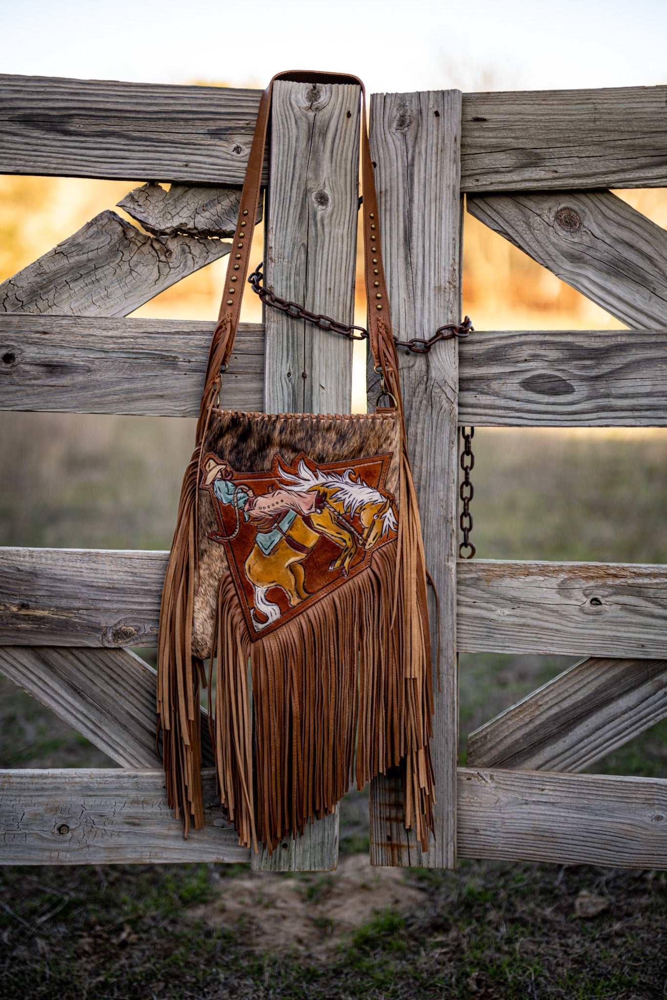 Triple Fringe Crossbody