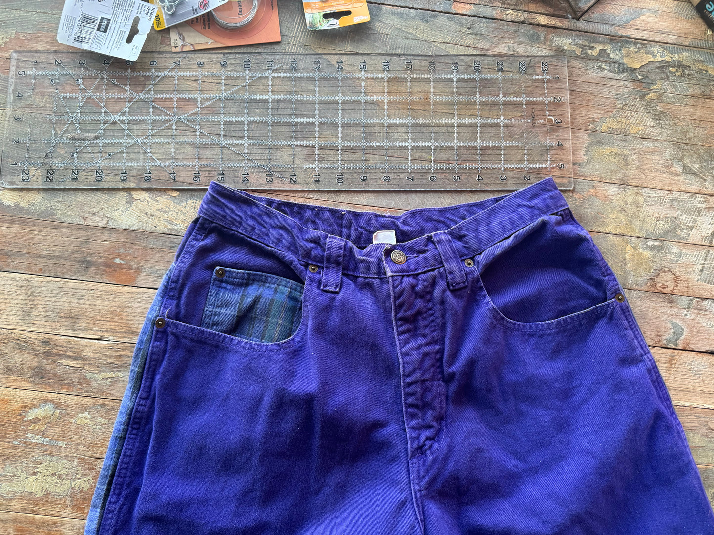 Color blocking denim