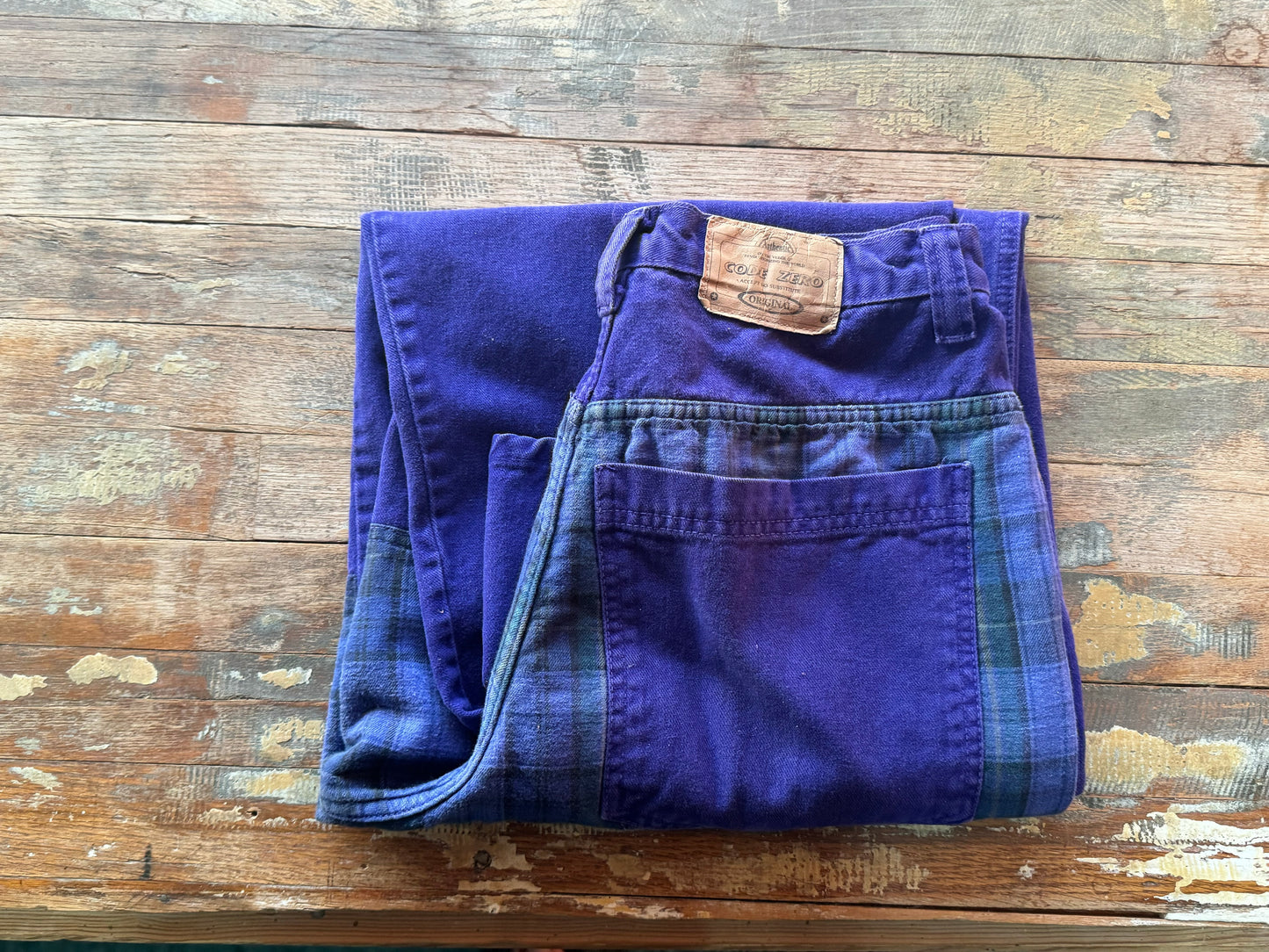 Color blocking denim