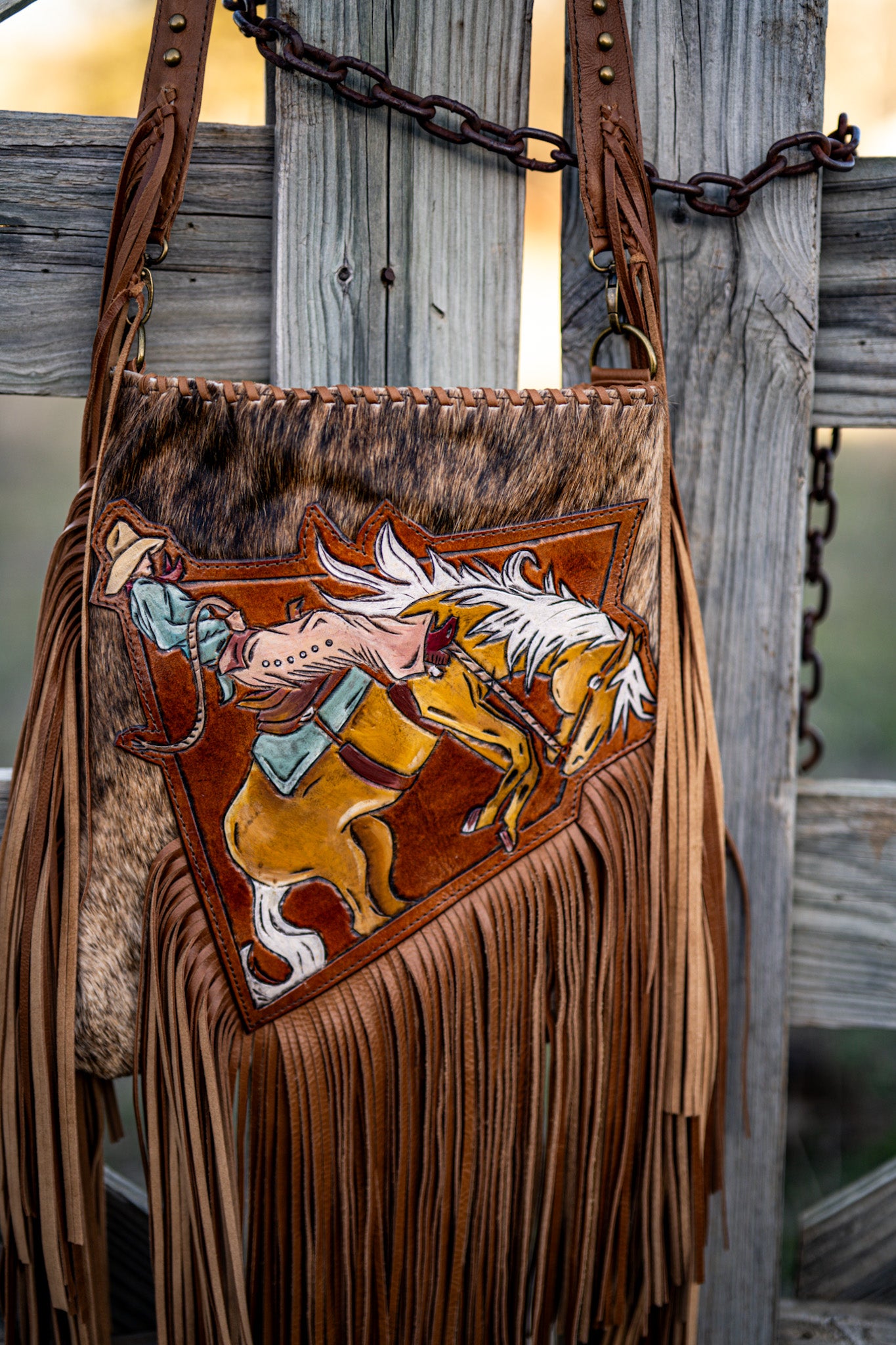 Triple Fringe Crossbody
