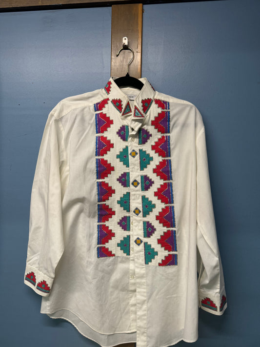 Hand painted button up