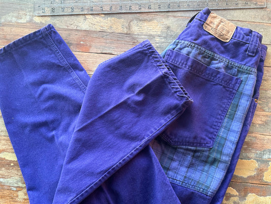 Color blocking denim